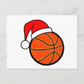 Basketball Kerstmis Feestdagenkaart (Voorkant)