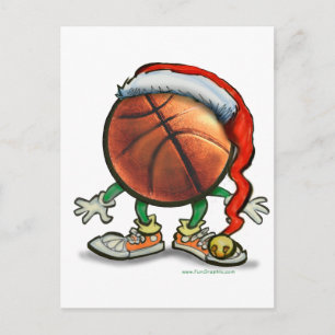 Basketball Kerstmis Feestdagenkaart