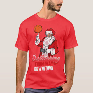 Basketball-kerstmis Funny Basketball Player-progra T-shirt