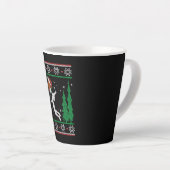 Basketball Kerstmis Latte Mok (Rechterhoek)