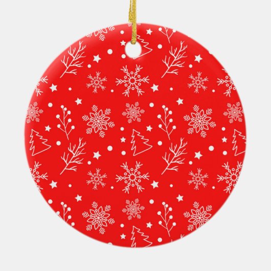 Basketball Kerstmis met kerstman voor speler Keramisch Ornament (Achterkant)