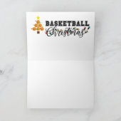 Basketball Kerstmis met Santa Claus Kaart (Binnen)