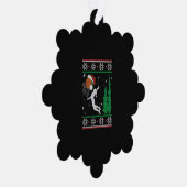 Basketball Kerstmis Ornament Kaart (Rechts)