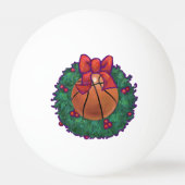 Basketball Kerstmis Pingpongbal (Voorkant)