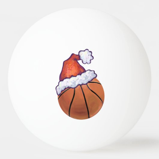 Basketball Kerstmis Pingpongbal (Achterkant)