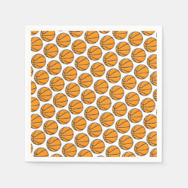 Basketball Kids Sports Party Team Coach Napkins Servet