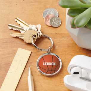 Basketball Kijk op maat Sleutelhanger