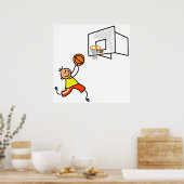 Basketball Kind Poster (Keuken)