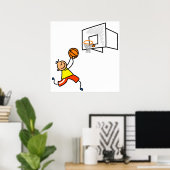 Basketball Kind Poster (Thuiskantoor)