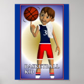 Basketball Kind Poster (Voorkant)