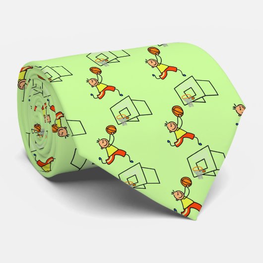 Basketball Kind Stropdas (Opgerold)