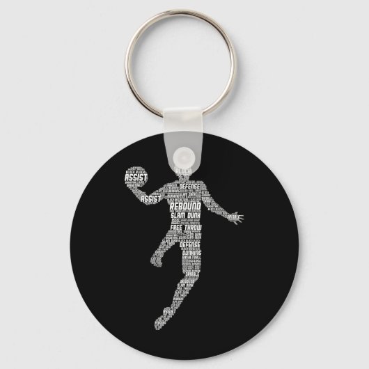 Basketball Kinder jongens Mannen Sleutelhanger (Voorkant)