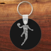Basketball Kinder jongens Mannen Sleutelhanger (Voorkant)