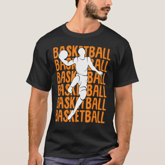 Basketball Kinder jongens Mannen T-shirt (Voorkant)