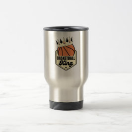 Basketball King - Crown Street-stijl ontwerp Reisbeker