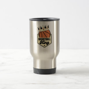 Basketball King - Crown Street-stijl ontwerp Reisbeker