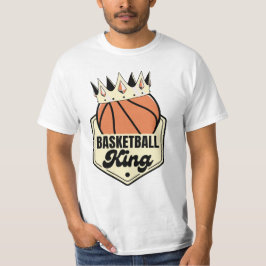 Basketball King - Crown Street-stijl ontwerp T-shirt