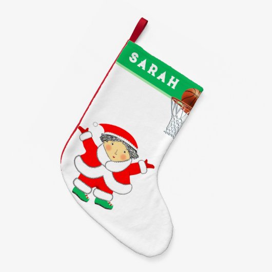 Basketball Kleine Kerstsok (Voorkant (Hangend))