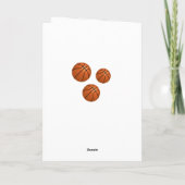 Basketball Kok en Vlaggen Kinderen - Verjaarkaart Kaart (Achterkant)