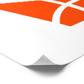 Basketball-kroonsymbool Poster (Hoek)