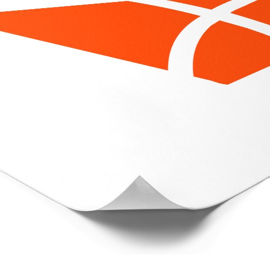 Basketball-kroonsymbool Poster (Hoek)