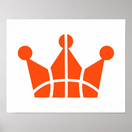 Basketball-kroonsymbool Poster (Voorkant)