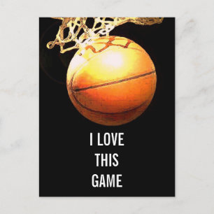 Basketball - Kunst ter illustratie van sport Briefkaart