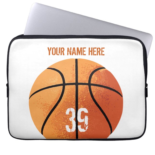 Basketball () laptop sleeve (Voorkant)