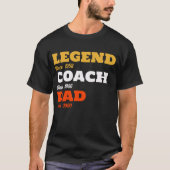 Basketball Legend Coach Dad - Aangepaste data T-shirt (Voorkant)