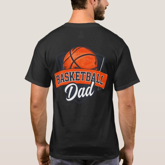 Basketball Legend Coach Dad - Aangepaste data T-shirt (Achterkant)