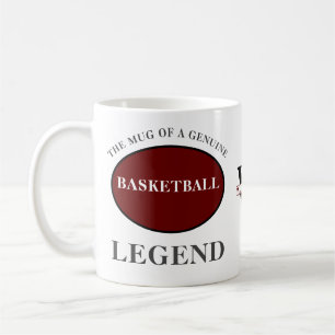 Basketball Legend Monogram Jouw naam Birthday toev Koffiemok
