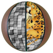 Basketball Leopard Basketbal (Verticaal)