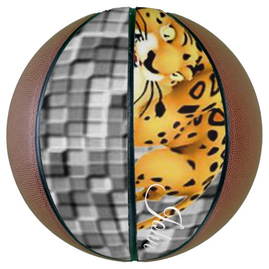 Basketball Leopard Basketbal (Verticaal)