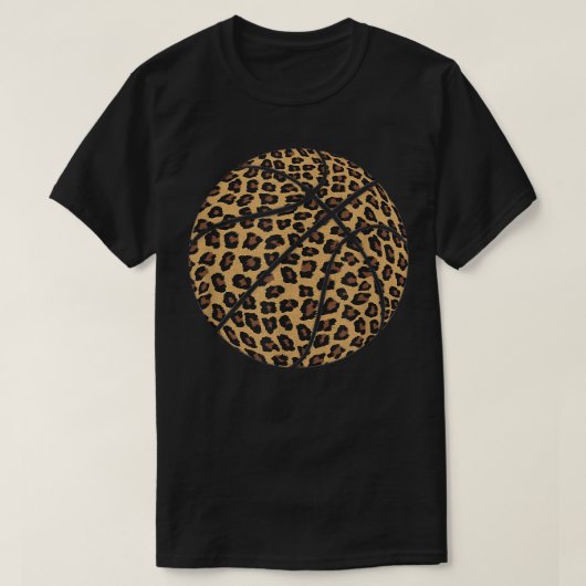 Basketball Leopard print Cheetah Pattern Sport Wom T-shirt (Design voorkant)