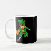 Basketball Leprechaun St Patricks Day Boys Kinder Koffiemok (Links)