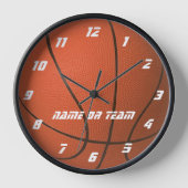 Basketball Let op een speciale wandklok (Voorkant)