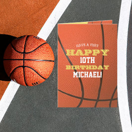Basketball Let op Jouw naam toevoegen en Jaar van  Kaart