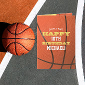 Basketball Let op Jouw naam toevoegen en Jaar van  Kaart