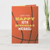 Basketball Let op Jouw naam toevoegen en Jaar van  Kaart (Voorkant)