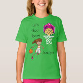 Basketball "Let s Shoot Hoops", gepersonaliseerd T-shirt (Voorkant)