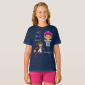 Basketball "Let s Shoot Hoops" Persoonlijke T-Sh T-shirt (Voorkant volledig)