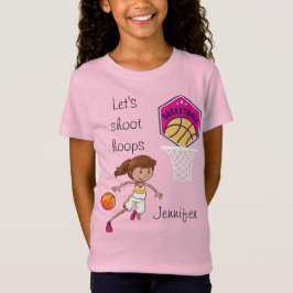 Basketball "Let s Shoot Hoops" Persoonlijke T-Shir T-shirt
