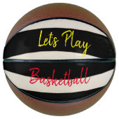 Basketball Let's Play Basketball Stripe Basketbal (Voorkant)