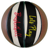 Basketball Let's Play Basketball Stripe Basketbal (Verticaal)