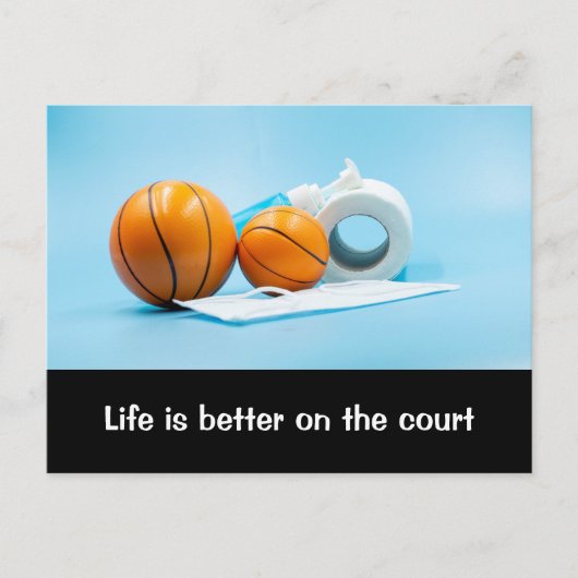 Basketball Life is beter voor de rechtbank Briefkaart (Voorkant)