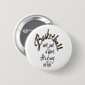 Basketball Life Ronde Button 5,7 Cm (Voorkant /achterkant)