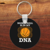 Basketball ligt in mijn DNA Sleutelhanger (Voorkant)