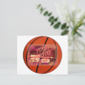 Basketball Lijst Sjabloon Briefkaart (Staand voorkant)