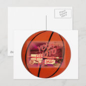 Basketball Lijst Sjabloon Briefkaart (Voorkant / Achterkant)