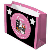 Basketball Locker Room Custom Player Name Number Groot Cadeauzakje (Achterkant Gekanteld)